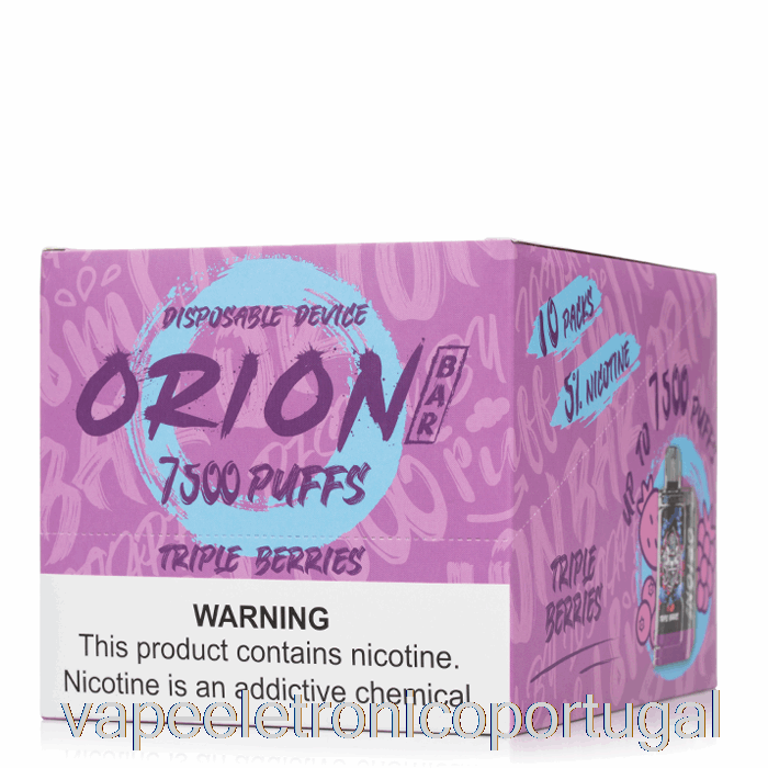 Vape Eletrônico [pacote Com 10] Vape Perdido Orion Bar 7500 Descartável